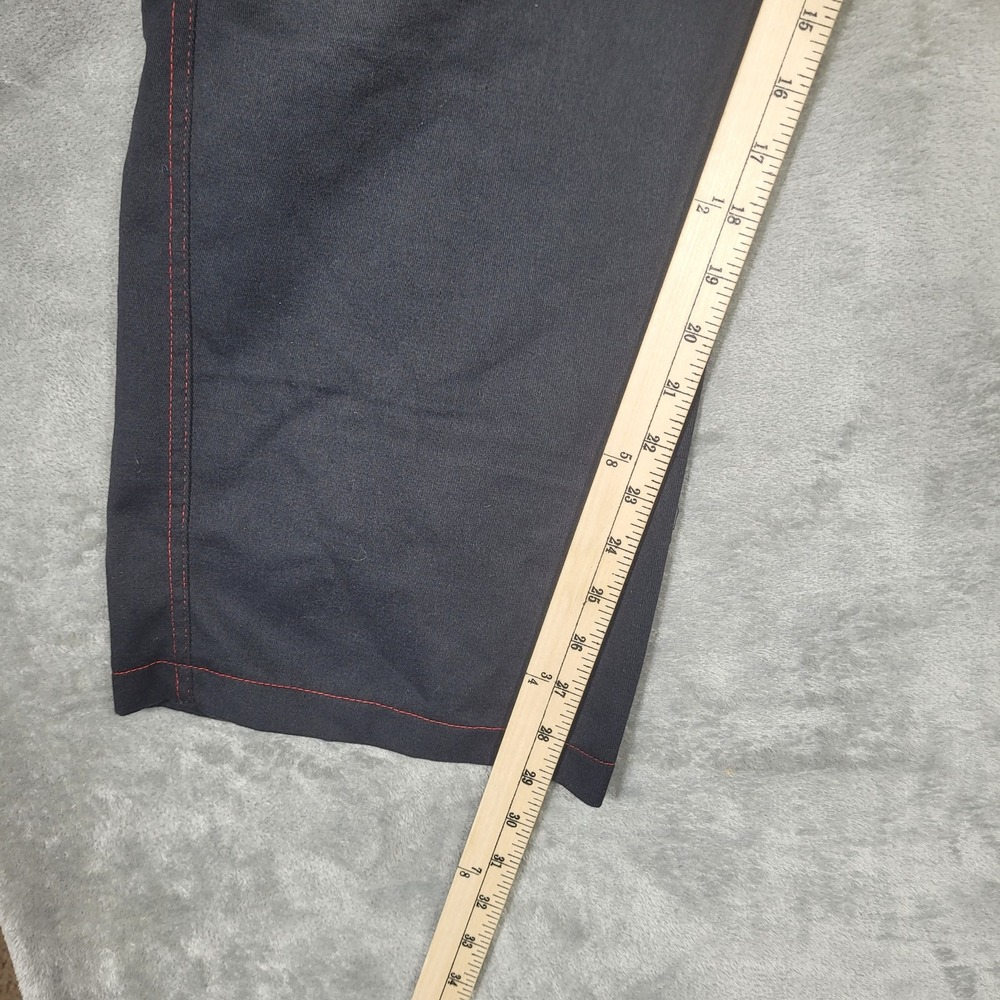 Heaven Can Wait Pants Mens 40 Black Red Embroidered Skeleton Graphic Streetwear - Picture 4 of 12